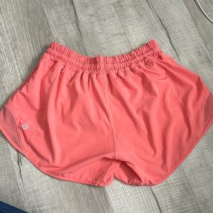 Lululemon raspberry cream hotty hot shorts !